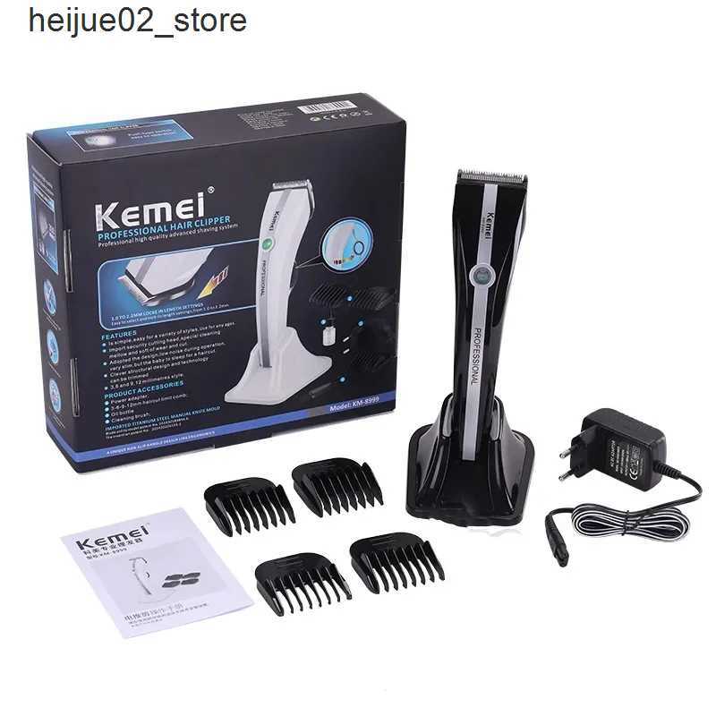 Electric Shavers Kemei 8999 Professional Hair Clipper for Women Hair Trimmer Hair Cutting Machines with Nozzle Polisher HG Polishen for Long Hair Q240
