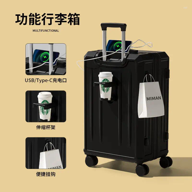 Suitcases Suitcase Woman 2024 Pull-rod Large Capacity 20 24 Travel Boarding Password Lage Man 4