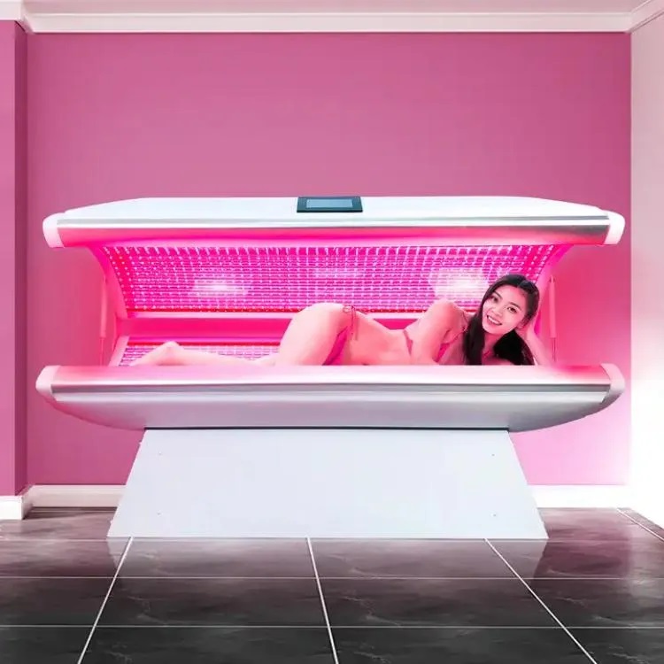 Newest Infrared Led Light Therapy Slimming Bed 3500Pcs Led With Lens Wrinkles/Acne Removal Cabin Red Light Full Body Pain Treatment Skin Rejuvenation 