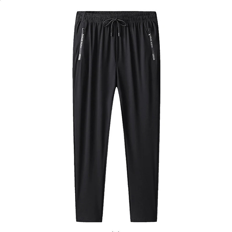 Plus Size 8xl 7xl 6xl Men Sports Pants Quick-Drying Mens Trousers Joggers Sportswear Solid Sweatpants Male Elastic 240318