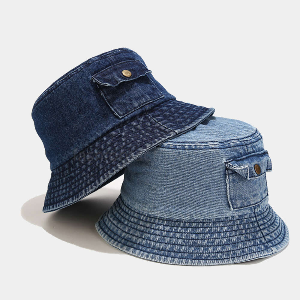 Ball Caps Berets Berets Summer Unisex Tassel Washed Denim Bucket Hats Fashion For Women Wide Brim Foldable Panama Cap Outdoor Beach Fishermans Hat