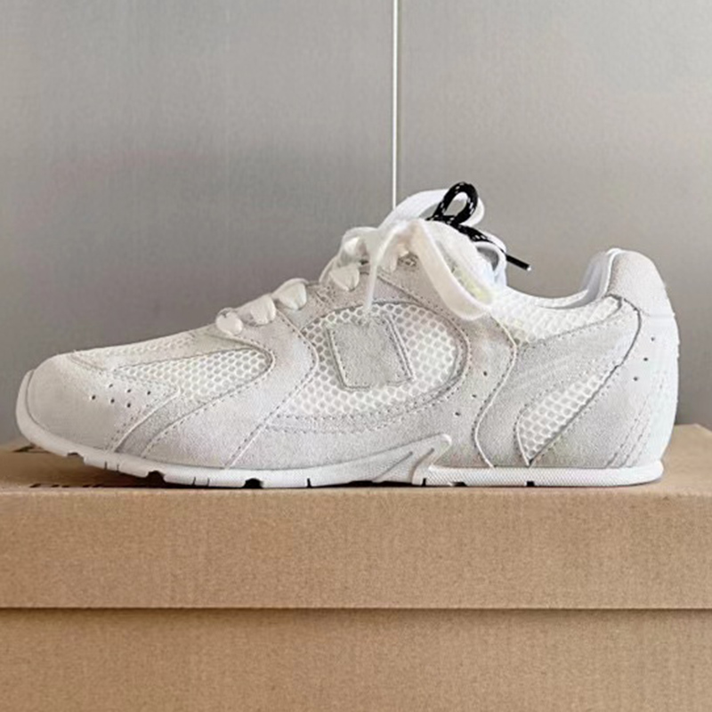2025--Shoes Dress Spring New Arrive Women Sneakers Round Toe High Quality Leather with Thick Sole Lace Up Outside Walking Running Flat Trainers
