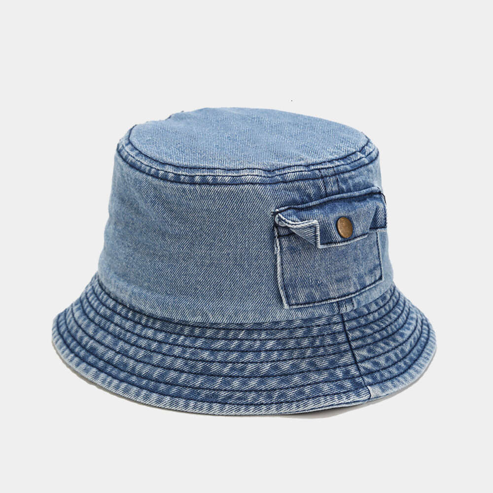 Ball Caps Berets Berets Summer Unisex Tassel Washed Denim Bucket Hats Fashion For Women Wide Brim Foldable Panama Cap Outdoor Beach Fishermans Hat