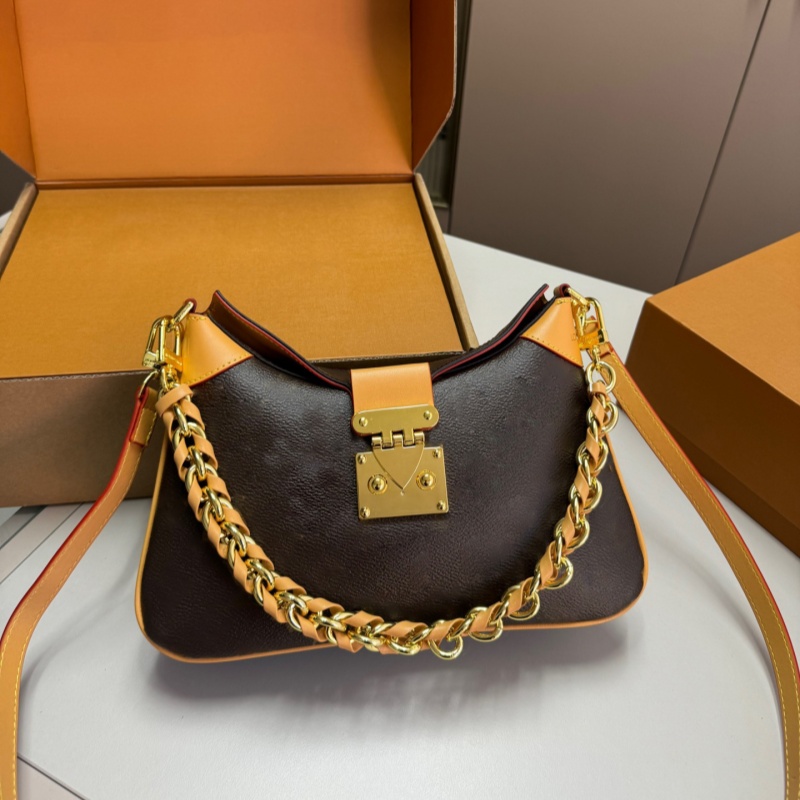 Top Designer TWINNY Shoulder bag Women Leather Crossbody luxury wallet mini purses designer Croissant Purse Brown Flower Casual Handbag