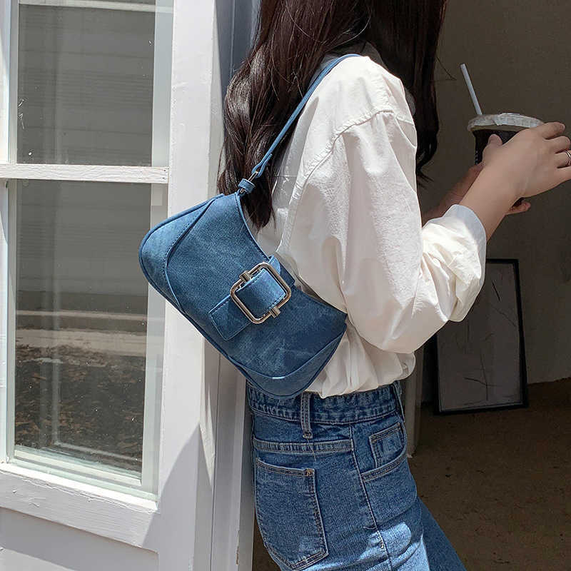 Shoulder Bags Underarm Splicing Method Stick Bag Niche Summer New Contrasting Color Temperament Shoulder Instagram Women s Fashion 240318