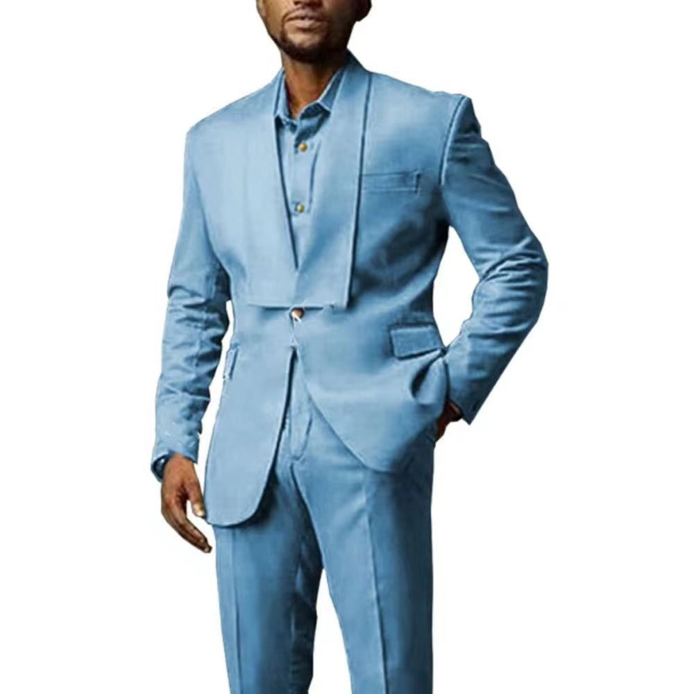 Men's Suits Blazers 2024 Slim Fit Wedding Suit For Men 2 Pieces Gold Fashion Business Elegant Italian Style Tailcoat BlazerPants Costume Homme 2