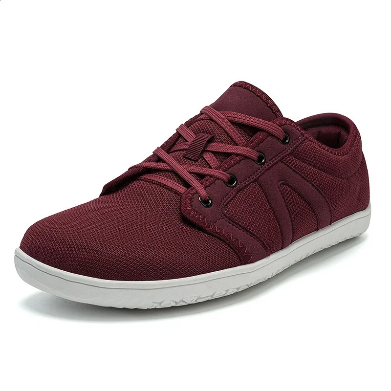 Mens Wide Barefoot Canvas Shoes Sneaker Women Flats Soft Zero Drop Sole Wider Toe Light Weight Fashion Sneake Big Size 240401