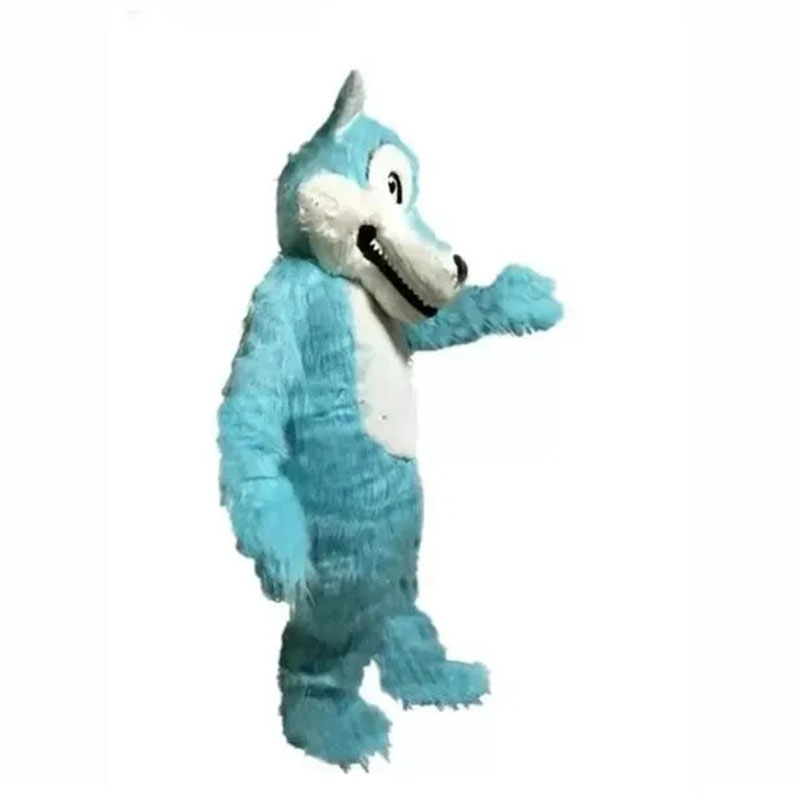 2024 Halloween Husky Wolf Dog Mascot Costume High Quality customize Cartoon Plush Tooth Anime theme character Adult Size Christmas Carnival fancy dres