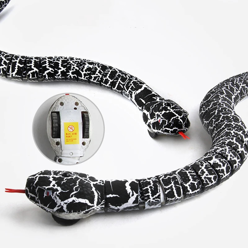 RC Remote Control Snake Toy For Cat Kitten Egg-shaped Controller Rattlesnake Interactive Snake Cat Teaser Play Toy Game Pet Kid 240315