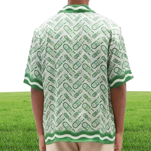 22SS Casabblannca Green Shade Pineapple Shirts Tee Shorts Suits Man Women Fashion Summer Beach Vacation Hawaii Tshirts Short Pant