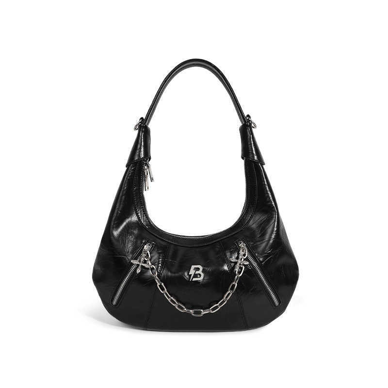 Shoulder Bags 2024 New Niche Design Women s Bags Popular This Year Single Shoulder Bags Crescent Chain Handbags Crossbody for Women 240318