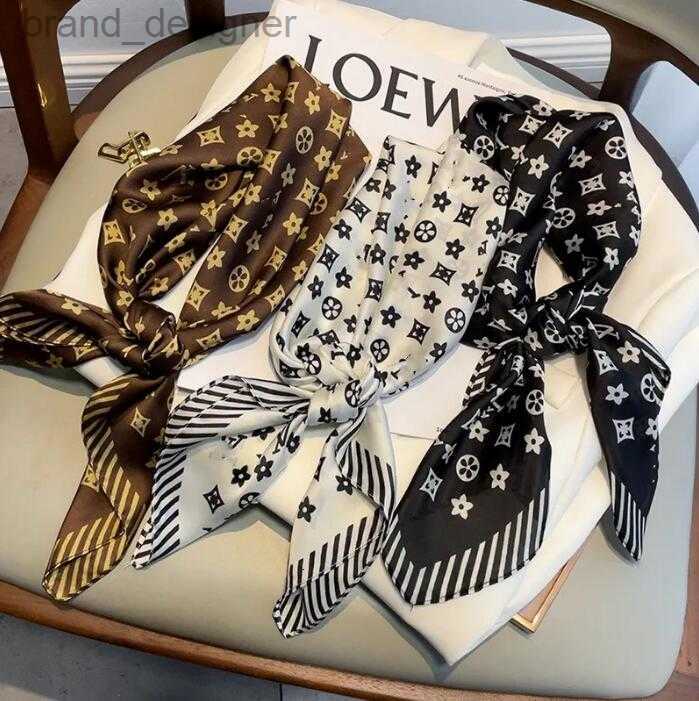 designer scarf Silk Scarfs for Women cap shawl Lightweight Square Satin Head Wrap Medium Headband Shawl Character Letter Animal Print dot ral neckerchiefs 12a6