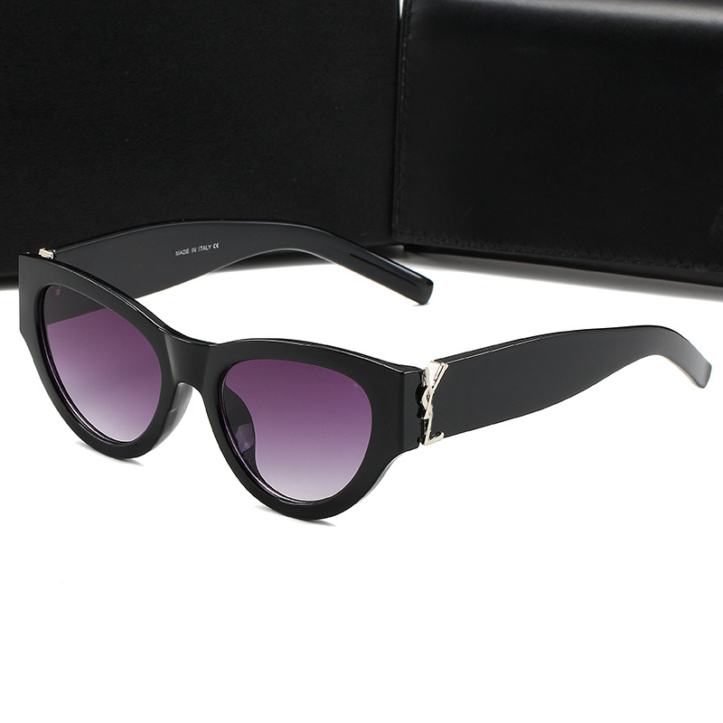 2024 Designer Womans Vintage Plain Mirror Women's Sunglasses Beach UV Protection Ggities Sun Glasses with Box 5512