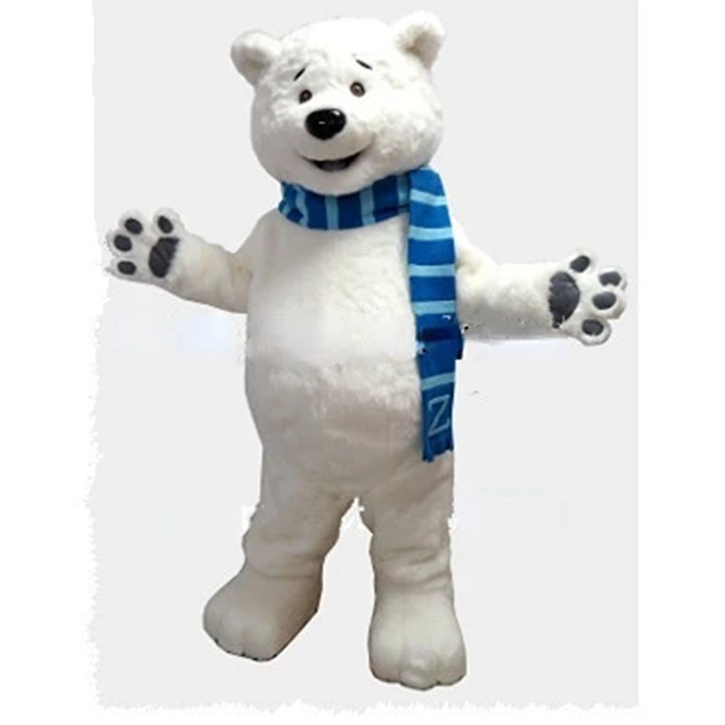 2024 Super Cute Polar Bear mascot costumes halloween dog mascot character holiday Head fancy party costume adult size birthday