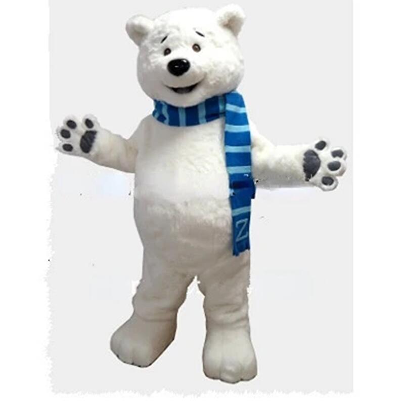 2024 Super Cute Polar Bear mascot costumes halloween dog mascot character holiday Head fancy party costume adult size birthday