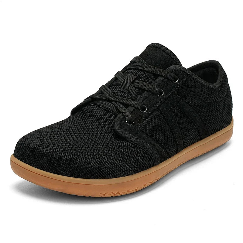 Mens Wide Barefoot Canvas Shoes Sneaker Women Flats Soft Zero Drop Sole Wider Toe Light Weight Fashion Sneake Big Size 240401