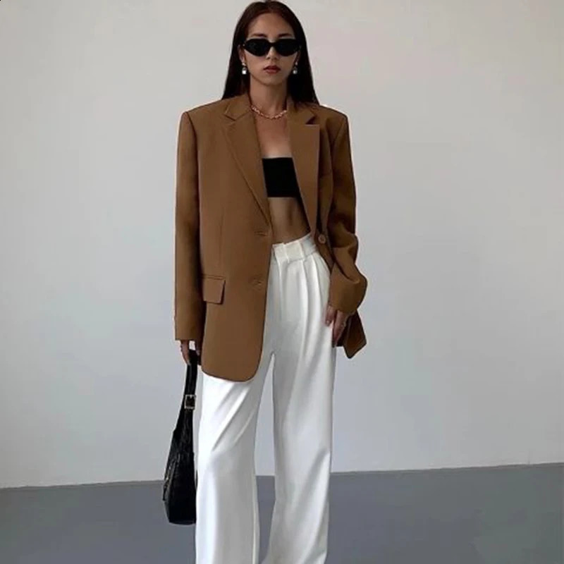 MEXZT Elegant Black Blazers Women Streetwear Simple Suit Jackets Office Lady Basic Coat Korean Fashion Business Wear Outerwear 240306