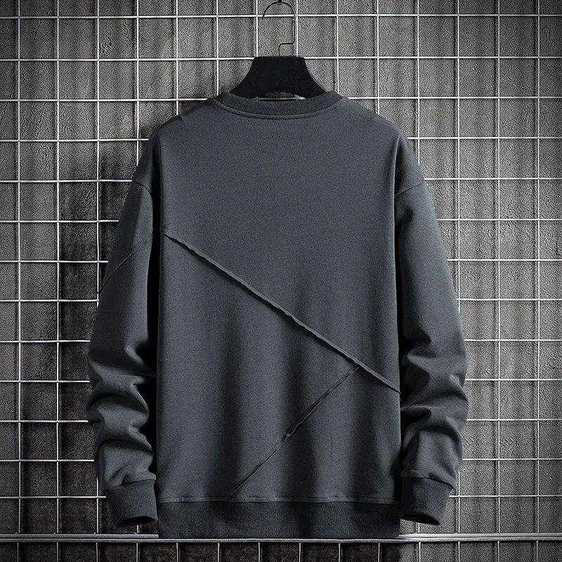 Men Sweatshirts Oversized 6XL 7XL 8XL Plus Size Hoodies Cotton Fashion Long Sleeve Streetwear Sportswear Male ONeck Pullovers 240312