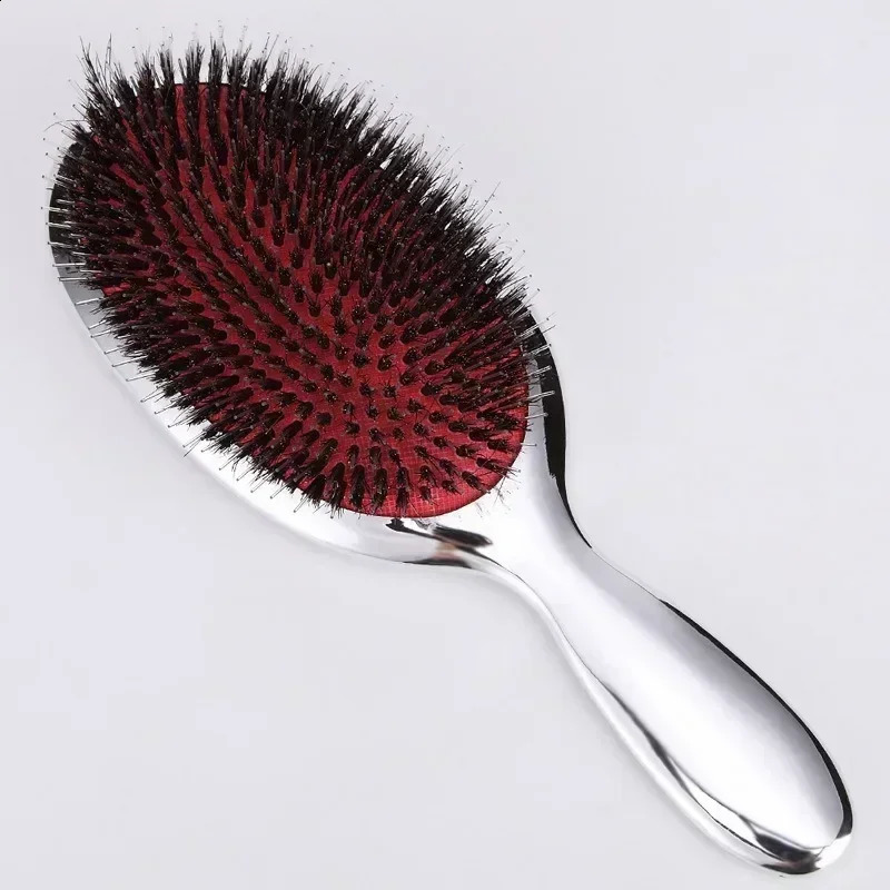 1Pc Boar Bristle Comb Professional Salon Hairdressing Tools Air Bag Massage Hair Brush for Hair Extensions Hair Comb 240314