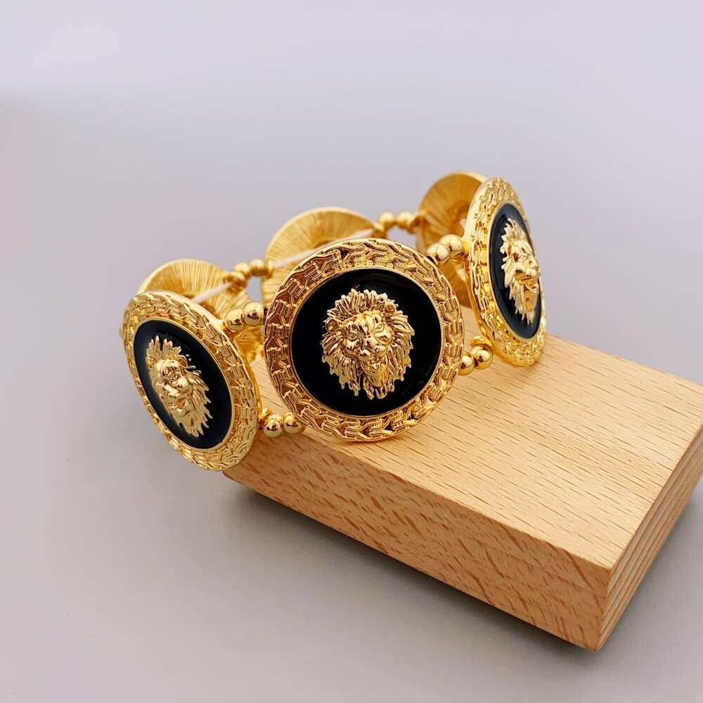 Unique Lion Head Braided Bracelet Men and Women, Made of High-quality Alloy Bangles for Women