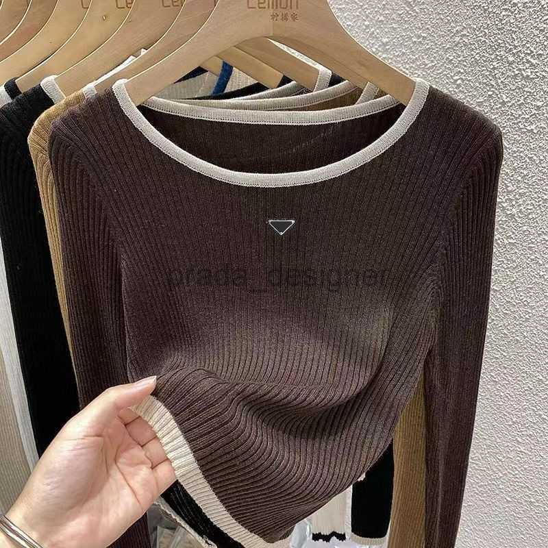 Women's Sweaters Sweater Knitting 2023autumn Winter O-neck Long-sleeve Inside Loose Pieces Tops Ms Render Unlined Women More Chice Slim Q5639064