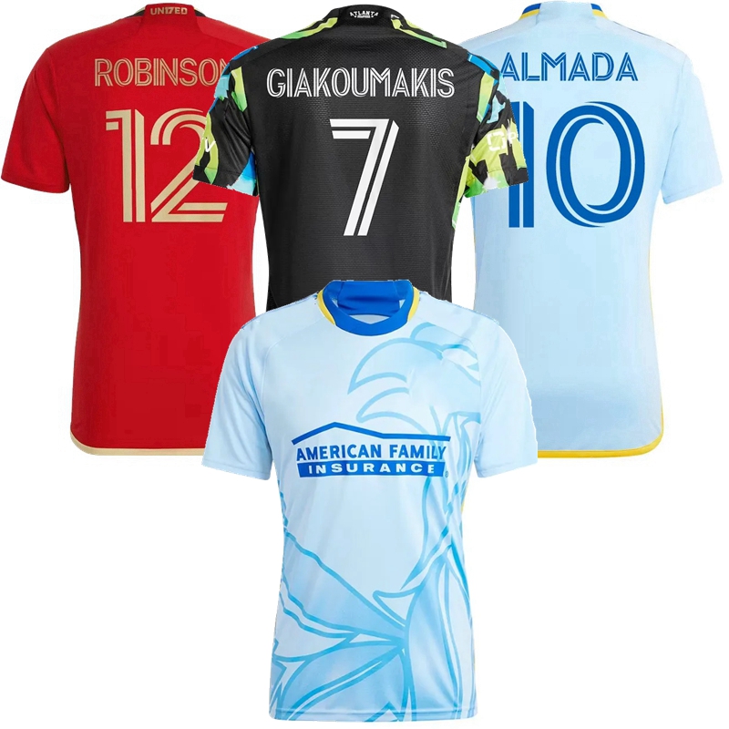 Player Fans version Atlanta United Soccer Jerseys 2023 2024 2025 LOBJANIDZE ALMADA GIAKOUMAKIS MUYUMBA SLISZ GREGERSEN WILEY FC 24 25 football men and kids shirt