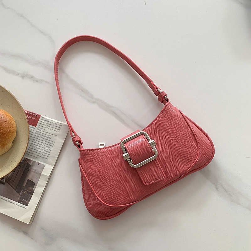 Shoulder Bags Underarm Splicing Method Stick Bag Niche Summer New Contrasting Color Temperament Shoulder Instagram Women s Fashion 240318