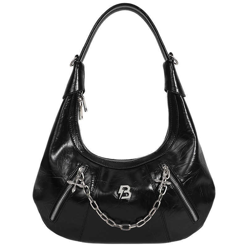 Shoulder Bags 2024 New Niche Design Women s Bags Popular This Year Single Shoulder Bags Crescent Chain Handbags Crossbody for Women 240318