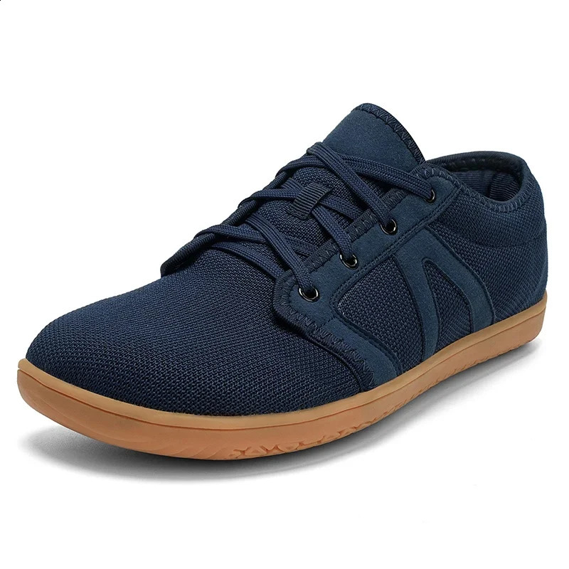 Mens Wide Barefoot Canvas Shoes Sneaker Women Flats Soft Zero Drop Sole Wider Toe Light Weight Fashion Sneake Big Size 240401
