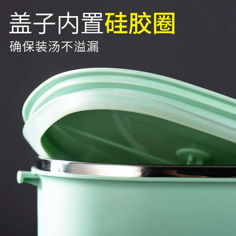 Big Capacity Food Lunch Box with Thermal Bag 2 3 Layer Stainless Steel Thermos Food Lunch Container Leakproof Bento Box Lunchbox 240304