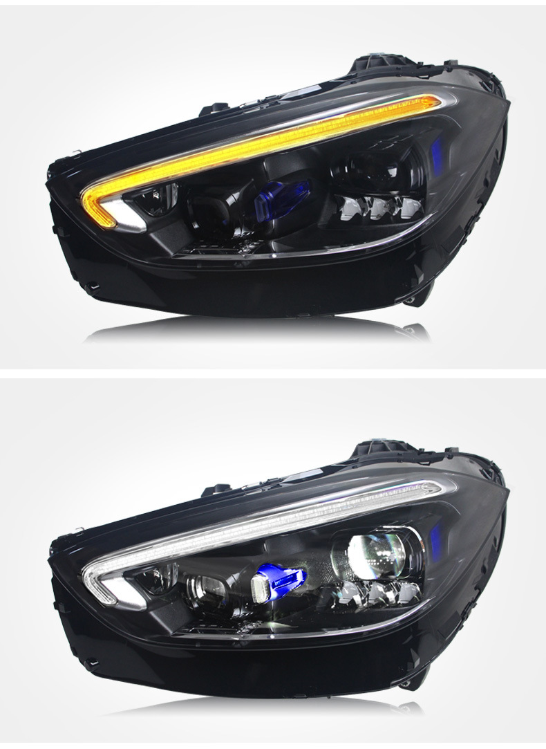Headlight All LED For BENZ C Class W206 20 22-2024 LED Daytime Light High Configuration Signal Headlights Assembly