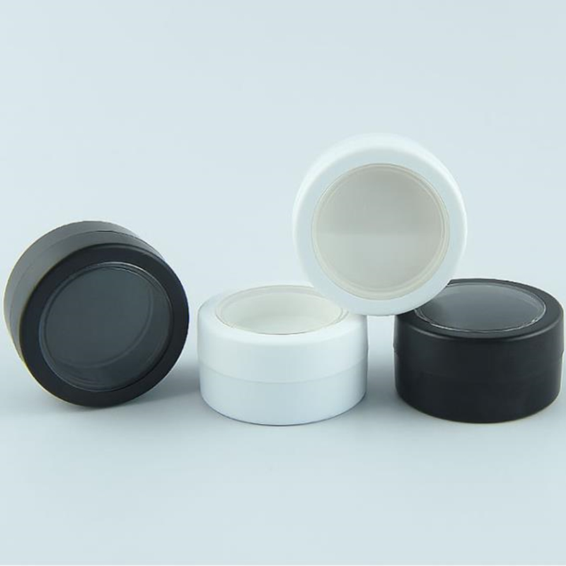 2g PP Plastic Eyeshadow Box with Skylight Palette Round Cosmetics Travel Sub Container Small Sample Jar