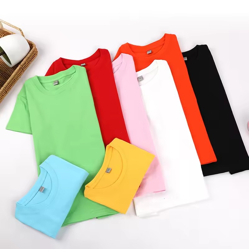 Children's T-shirt 100% Polyester Kids Shirt for sublimation Printing Blank 180 GSM Toddlers Youth T-shirt Plain Pastel Color T Shirt