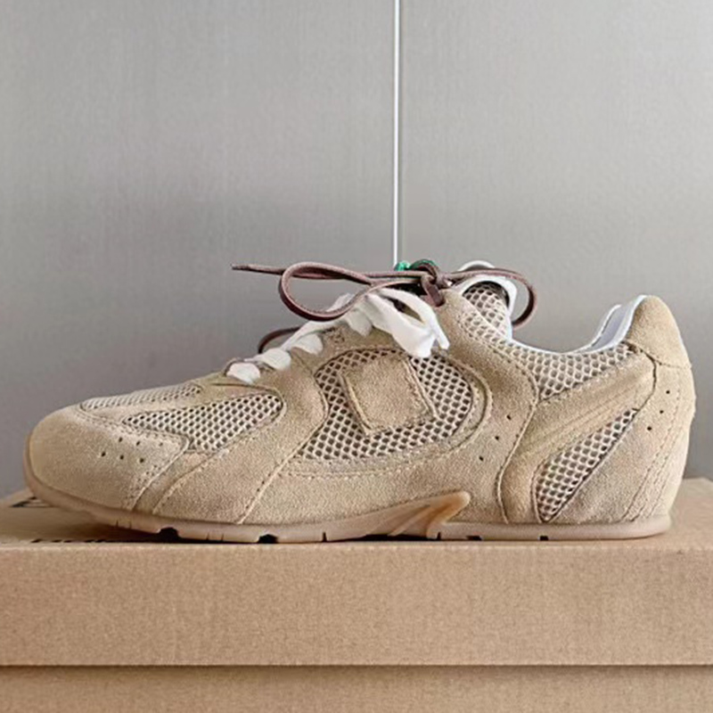 2025--Shoes Dress Spring New Arrive Women Sneakers Round Toe High Quality Leather with Thick Sole Lace Up Outside Walking Running Flat Trainers