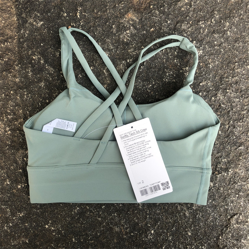 Cross Strap Shockproof Sports Fiess Clothing Breathable Quick Dry Yoga Bra Underwear Workout Gym Tank Tops Running Casual Brassiere