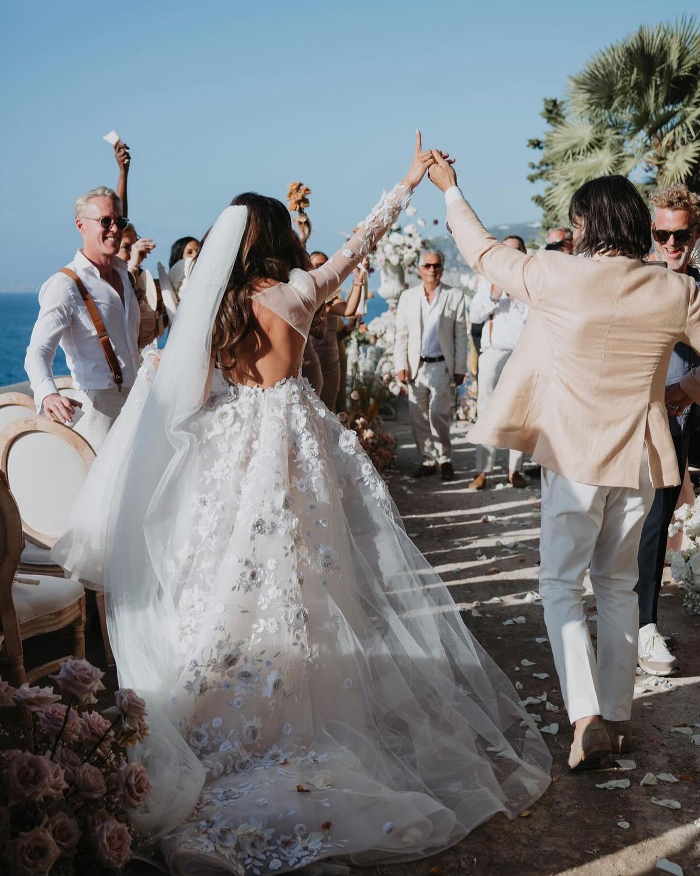 Berta A Line Dress For Bride V Neck Fulllace Boho Wedding Dresses Vestidos Novia Long Sleeves Lacefull Backless Country Robe De Mariage 0515