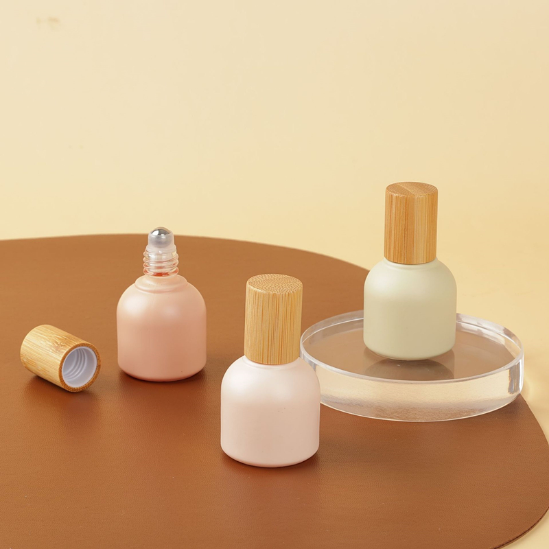 10ml Portable Essential Oil Bottle Morandi Glass Refillable Perfume Bottle Travel Roll On Essential Oil Roller Bottle