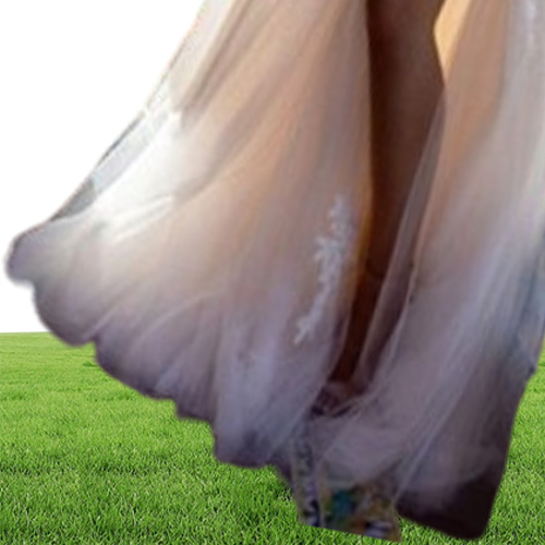 Liz Martinez Wedding Dresses Off the Shoulder Lace Appliques Tulle A Line Beach Wedding Dress Custom Made High Split Vestidos De N