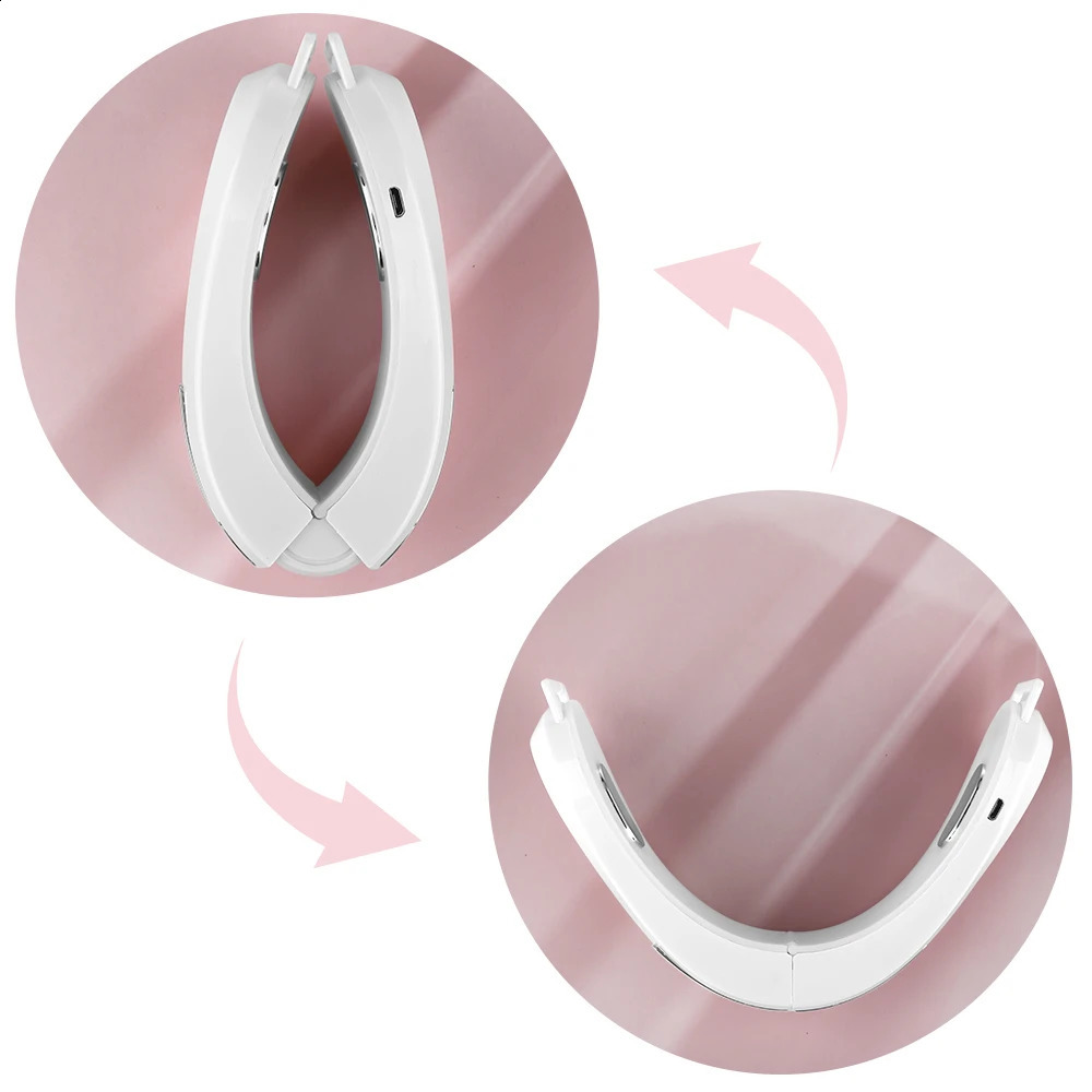 EMS Massager VLine Lift Up Belt Chin Machine Red Light Blue LED Slimming Vibration 240228