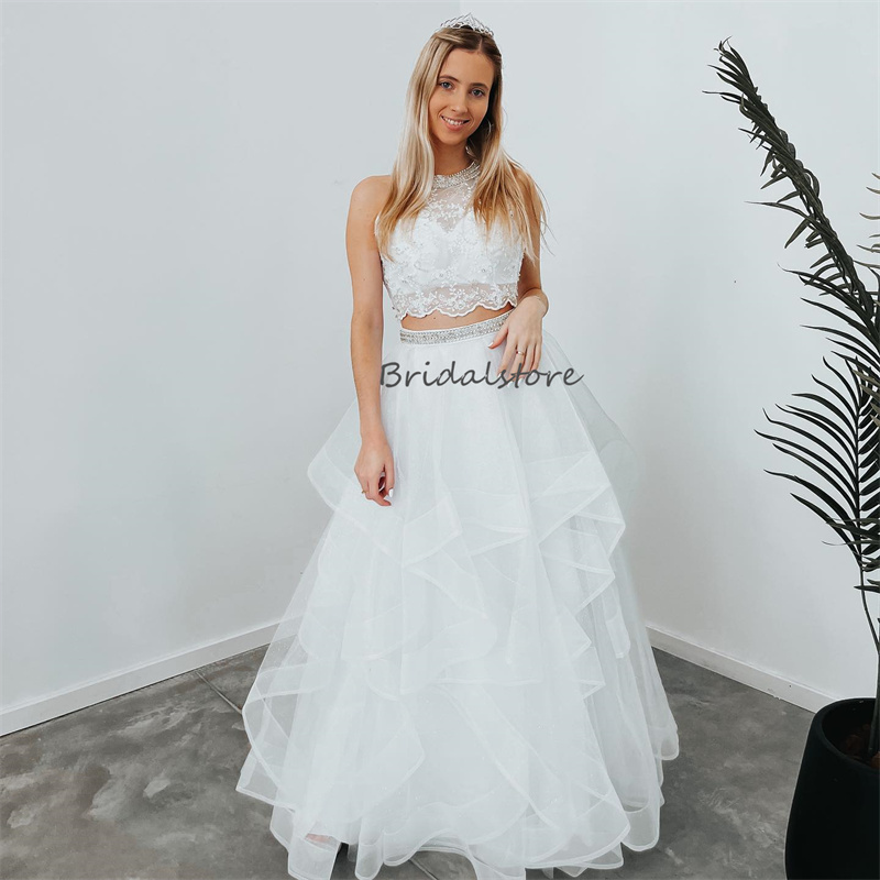 Gorgeous Mint Green Prom Dresses 2024 Sexy Two Part Piece Lace Evening Dress Beaded Formal Occasion Outfit Backless Appliques Lace Birthday Dress Vest