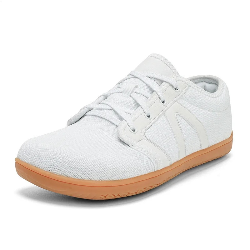Mens Wide Barefoot Canvas Shoes Sneaker Women Flats Soft Zero Drop Sole Wider Toe Light Weight Fashion Sneake Big Size 240401