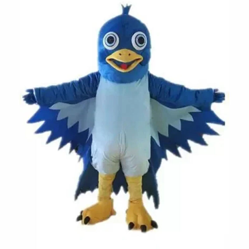 2024 Super Cute Blue Bird mascot costumes halloween dog mascot character holiday Head fancy party costume adult size birthday