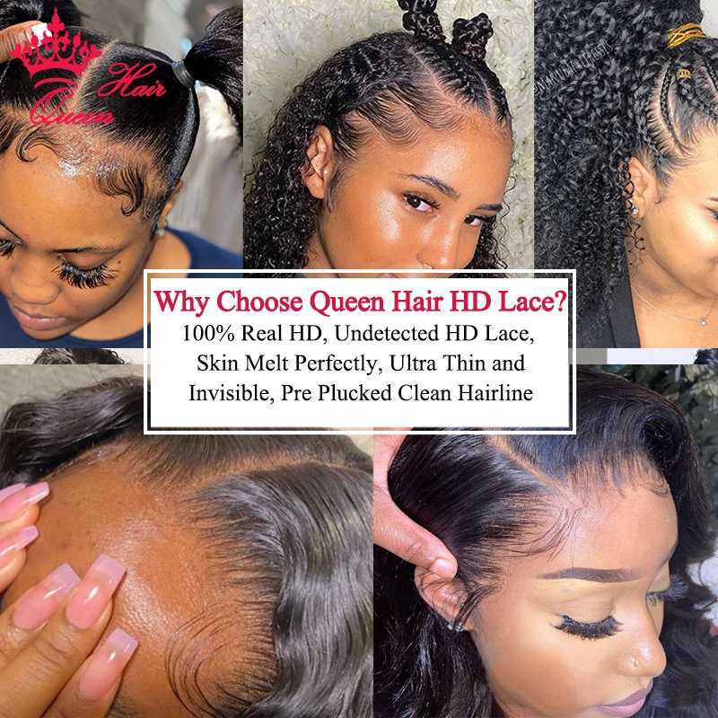 Synthetic Wigs Queen Deep Wave Real 13X6 13X4 Full Frontal 4X4 5X5 6X6 HD Closure 100% Human Raw Hair Pre Plucked Lace Wig 240328 240327
