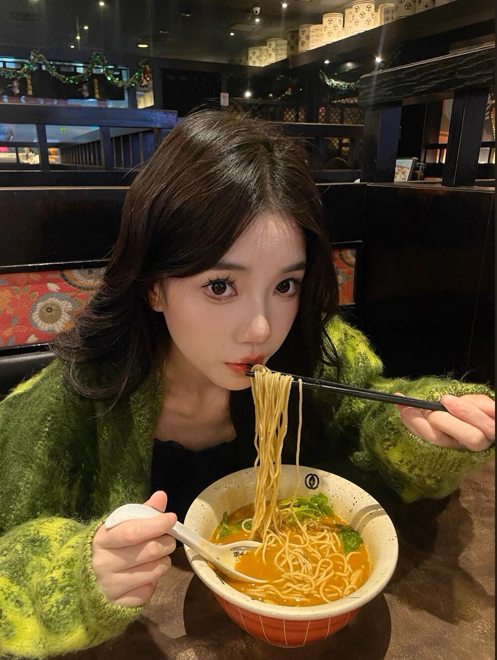 Womens mens tie-dying green color v-neck single breasted mohair wool knitted sweater cardigans coat SMLXL