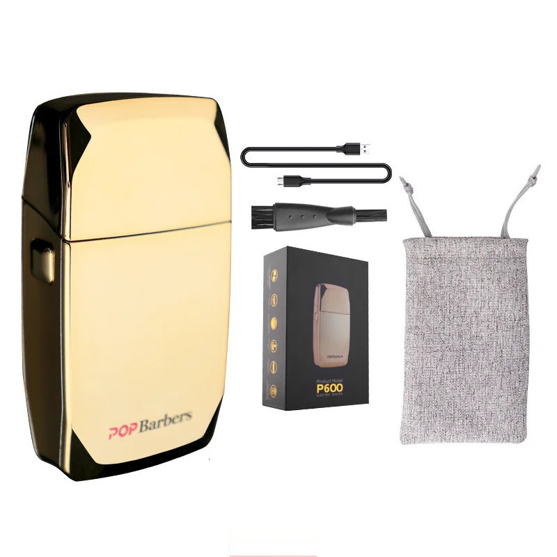 Professional 9000RPM Pop Barbers P600 Oil Head Electric Hair Clippers Golden Oil Gradient Push Electric Shaver Hair Trimmer 240314