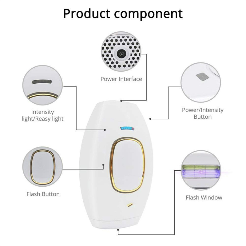 2024 New Strong Pulse Hair Removal Device Epilator for Women IPL Laser Hair Removals Flashes Ice Cooling Full Body Bikini Hair Remover Photoepilator D