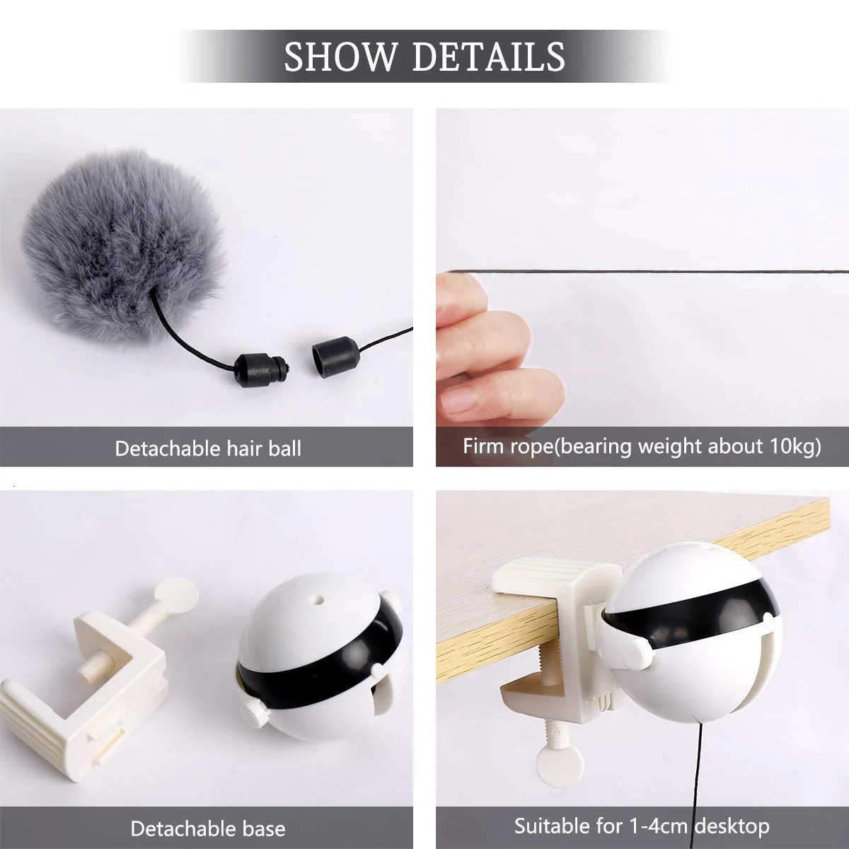 Funny Electric Cat Toy Lifting Ball Cats Teaser Toy Electric Flutter Rotating Cat Toys Electronic Motion Pet Toys Interactive 240315