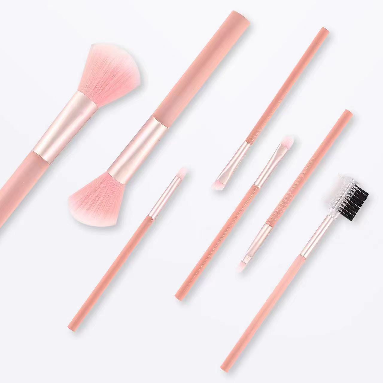 7 pieces of PVC box mini half sugar jelly makeup brush concealer brush high gloss brush portable beauty tools