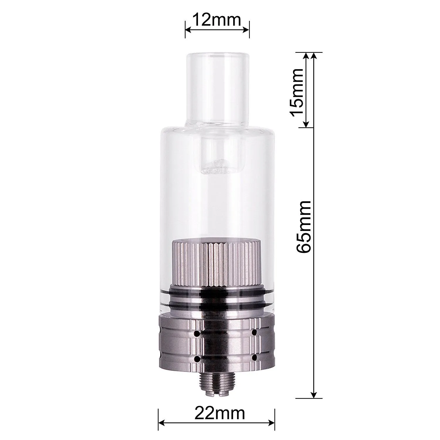 Longmada Mr Bald III A 510 Thread Starter Kit with Glass Attachment and Ceramic Heating Coil Bucket Chamber Element for Dry Herb Wax LL