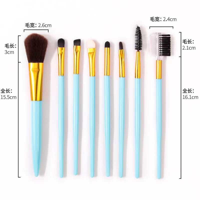 8 puff puff brushes with bubble shell puff straps